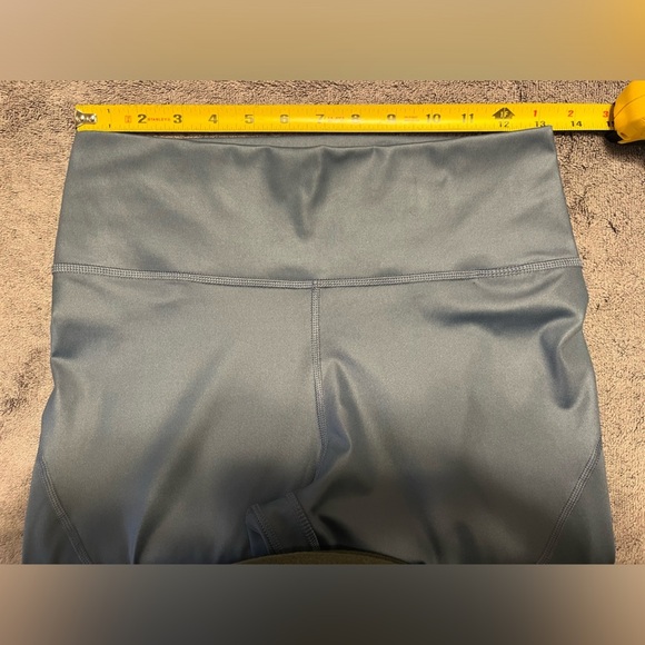 Adidas Believe This Shiny High Rise 7/8 Training Tights Blue Size M - Picture 8 of 10